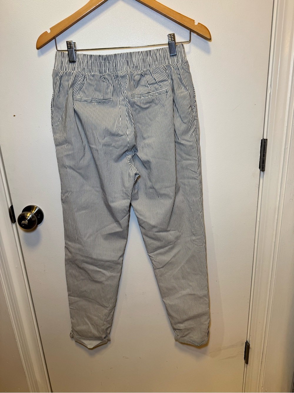 Shinestar Women’s Striped Trousers - Blue & White - Picture 4 of 15